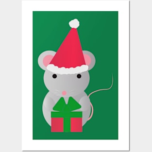 Christmas Mouse Posters and Art